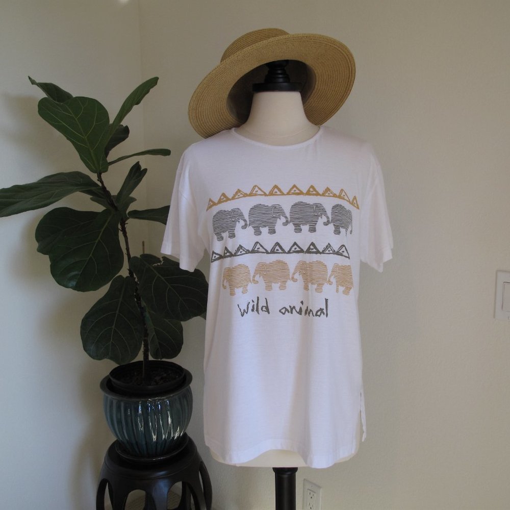 UNBRANDED Wild Animal Elephant Safari T-Shirt